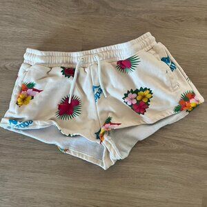 KAPPA Hawaiian Logo Multicolor Floral Summer Beach Shorts Women's Size Large